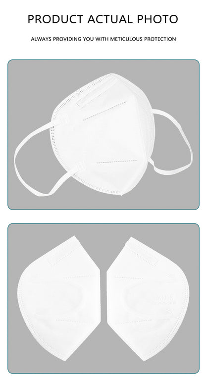 White elegant quality KN95 mask protect from virus bacteria dust daily outdoors necessary