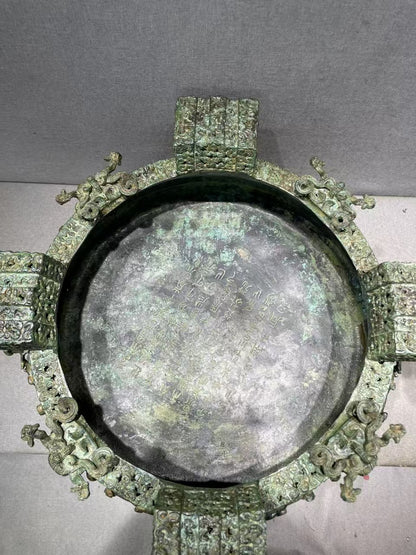 The Zeng Hou Yi Zun and Pan replica dates back to the Warring States. A bronze art peak, its patterns hint at life's secrets. Seen as mystic in metaphysics, it's a cultural gem and top collection pick, connecting you to the ancient times.