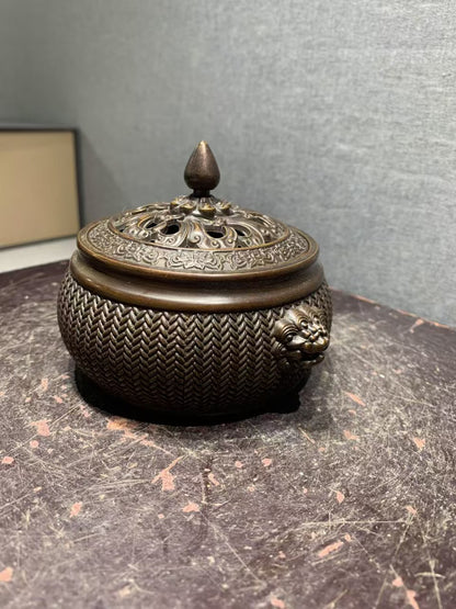 Antique Chinese Bronze Incense Burner, Exquisite & Collectible