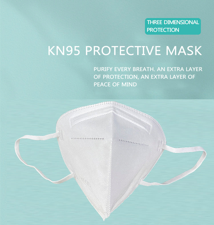 White elegant quality KN95 mask protect from virus bacteria dust daily outdoors necessary