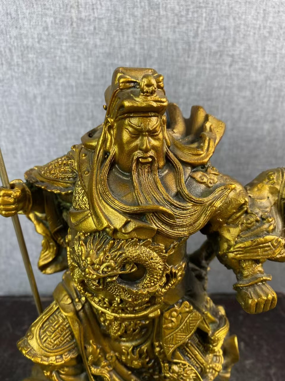 Three Kingdoms - era Guan Gong Bronze Statue, a Collectible Gem